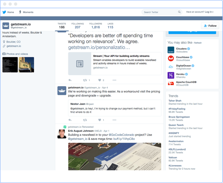 Make Feeds like Twitter